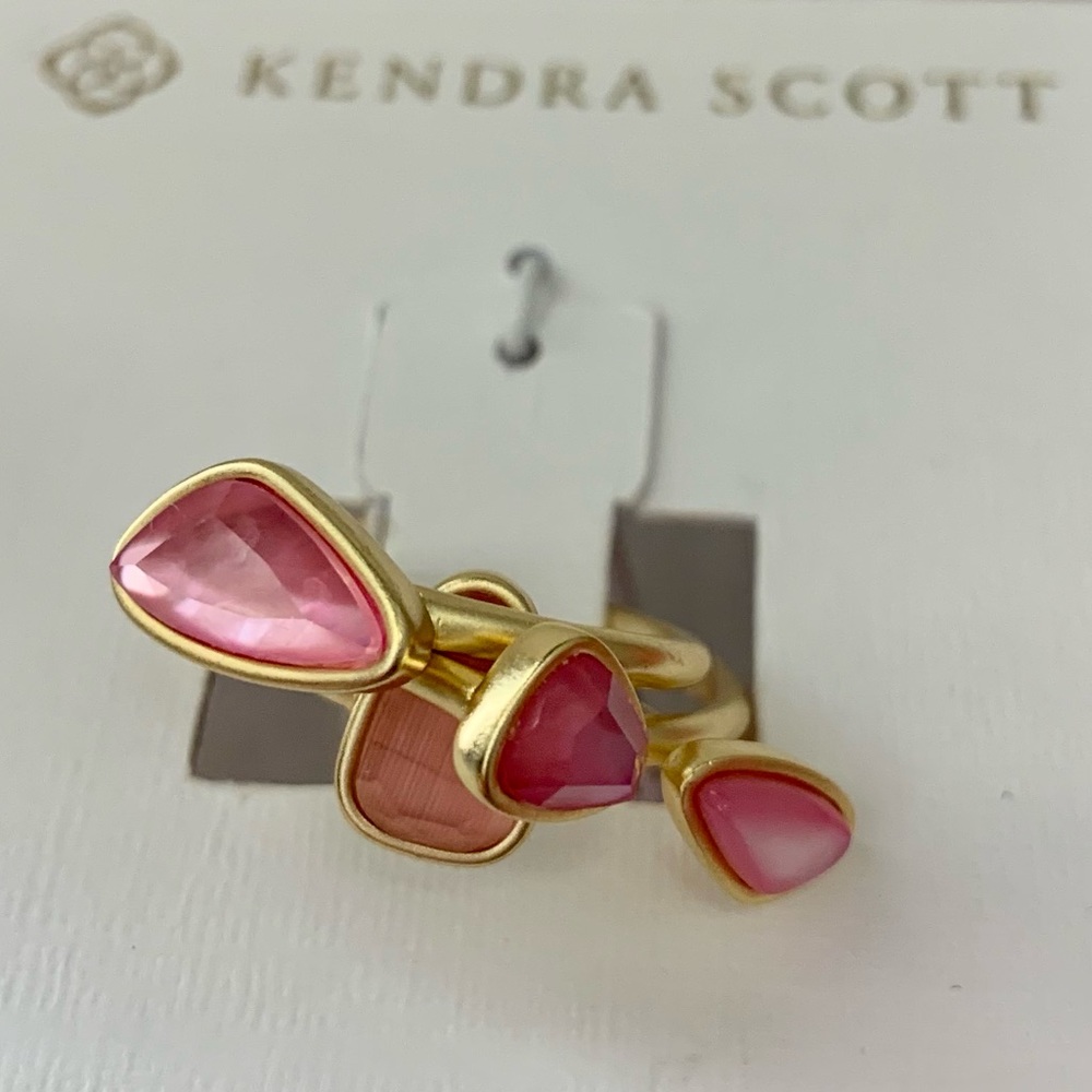 KENDRA SCOTT Ivy Ring Set pink - Picture 9 of 11